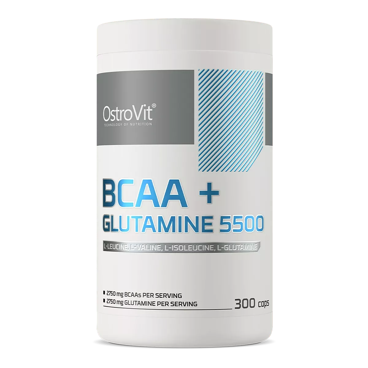 BCAA + Glutamine 5500 (300 kap.) - OstroVit