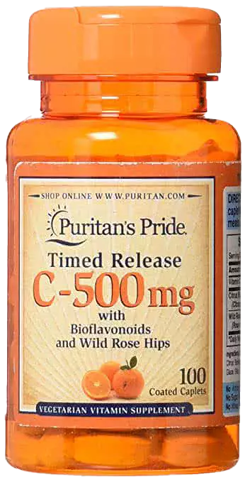 Vitamin-C TR 500mg (100 tab.) - Puritan`s Pride