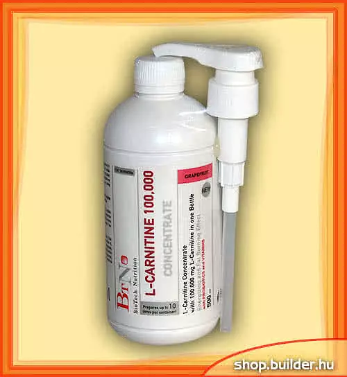 biotech l carnitine 100.000 liquid vélemény L-Carnitine Concentrate (0,5 lit) This product helps support the bodys ability to transport fatty acids into the mitochondria of cells BioTech L-Carnitine 100.000 Liquid 500
